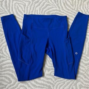 Size 2 royal blue lulu leggings